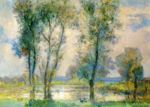 Near the Lake by Albert Lebourg Oil Painting