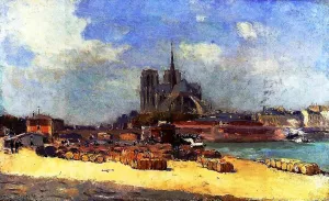 Notre Dame de Paris painting by Albert Lebourg