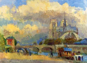 Notre Dame de Paris by Albert Lebourg Oil Painting