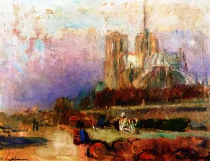 Notre-Dame de Paris by Albert Lebourg - Oil Painting Reproduction