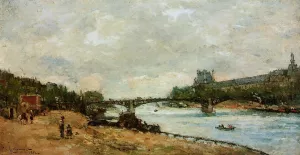 Paris, the Bridge of Saint-Peres by Albert Lebourg Oil Painting