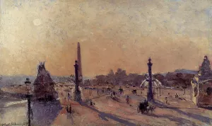 Place de la Concord by Albert Lebourg - Oil Painting Reproduction