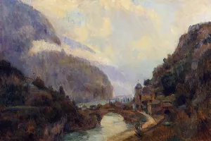 Saint Maurice Valais painting by Albert Lebourg