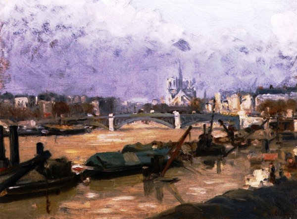 The Apse of Notre-Dame by Albert Lebourg - Hand-Painted Oil Painting Reproduction