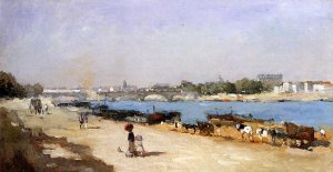 The Banks of the Seine at Bercy by Albert Lebourg Oil Painting