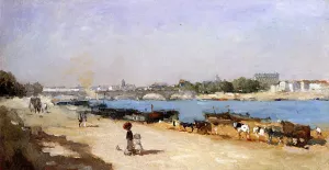 The Banks of the Seine at Bercy by Albert Lebourg Oil Painting