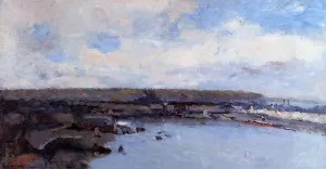 The Dieppe Basin by Albert Lebourg Oil Painting