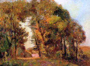 The Forest in Autumn near Rouen by Albert Lebourg - Oil Painting Reproduction