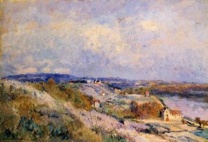 The Hills of Herblay in Spring by Albert Lebourg Oil Painting