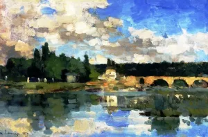 The Old Sevres Bridge by Albert Lebourg Oil Painting