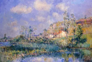 The Pond at Eysies painting by Albert Lebourg