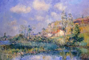The Pond at Eysies Oil painting by Albert Lebourg