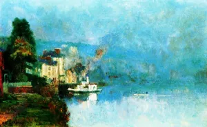 The Seine at Bouille by Albert Lebourg Oil Painting