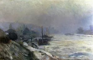 The Seine in Winter by Albert Lebourg - Oil Painting Reproduction