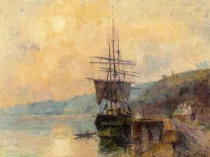 The Seine near Rouen by Albert Lebourg Oil Painting