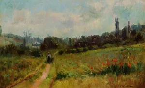 Vetheuil Path, Morning Effect by Albert Lebourg - Oil Painting Reproduction