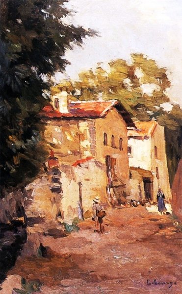 Main Product Photo of Village of Clermont Painting by Albert Lebourg