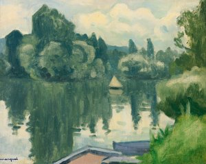 La Petite Voile a Poissy by Albert Marquet Oil Painting