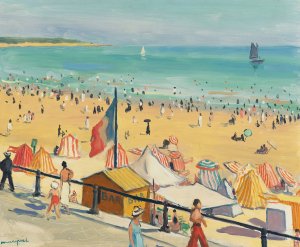 La Plage, Sables D'olonne by Albert Marquet Oil Painting