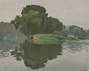 L'ile, Poissy by Albert Marquet Oil Painting