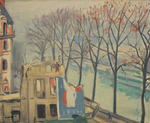 Maisons en demolition quai de Conti, Paris by Albert Marquet Oil Painting