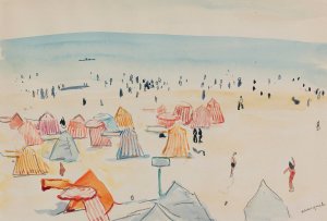 Plage Des Sables D'olonne by Albert Marquet Oil Painting