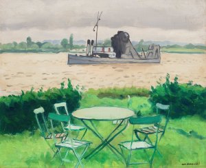 Terasse a vieuxport by Albert Marquet Oil Painting