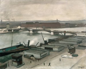 The Quays at Rouen by Albert Marquet Oil Painting