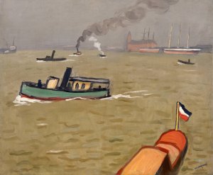 Vedette in Hamburg by Albert Marquet Oil Painting