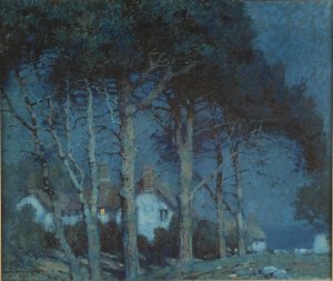 A Dorset Village by Albert Moulton Foweraker Oil Painting