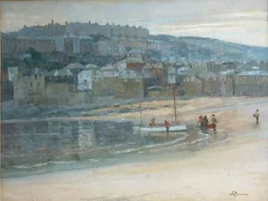 Evening, St.Ives by Albert Moulton Foweraker Oil Painting