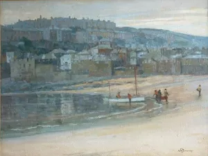 Evening, St.Ives Oil painting by Albert Moulton Foweraker