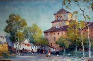 Santa Maria, Antequera by Albert Moulton Foweraker Oil Painting