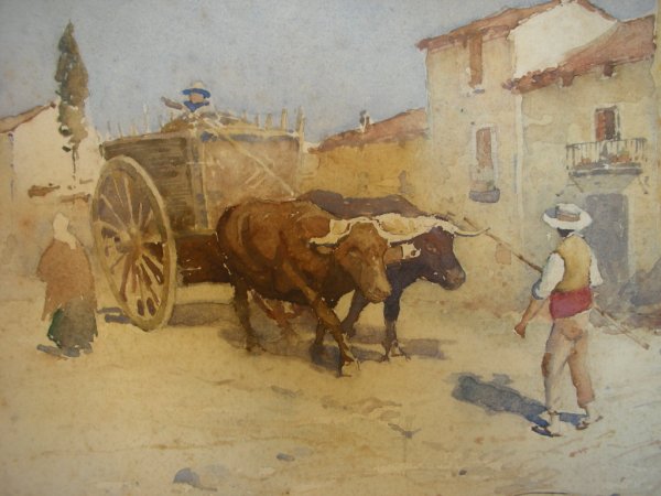 Spain by Albert Moulton Foweraker - Hand-Painted Oil Painting Reproduction