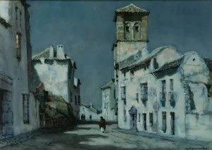 Spanish Village by Albert Moulton Foweraker - Oil Painting Reproduction