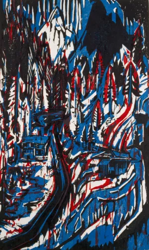 Sertigtal by Albert Muller Oil Painting