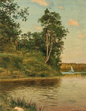 A Landscape in Finland by Albert Nikolaevich Benois Oil Painting