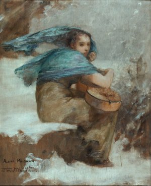 La Cigale Oil painting by Albert Pierre-Rene Maignan