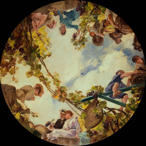 Vendanges en Bourgogne  by Albert Pierre-Rene Maignan - Hand-Painted Oil Painting Reproduction