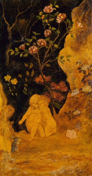 Children Frightened by a Rabbit Oil painting by Albert Pinkham Ryder