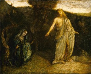 Christ Appearing to Mary by Albert Pinkham Ryder Oil Painting