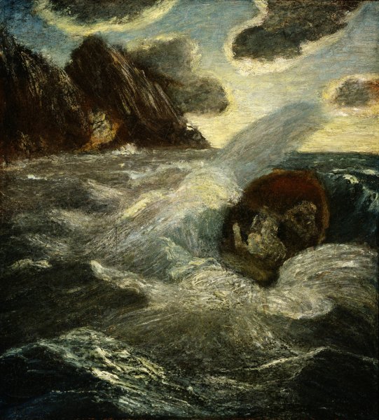 Lord Ullin's Daughter  by Albert Pinkham Ryder - Hand-Painted Oil Painting Reproduction
