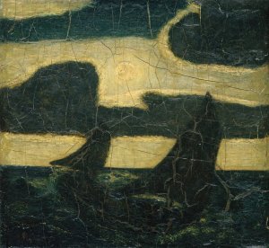 Moonlight Marine by Albert Pinkham Ryder Oil Painting