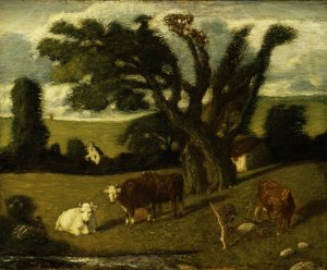 Pastoral Study by Albert Pinkham Ryder Oil Painting