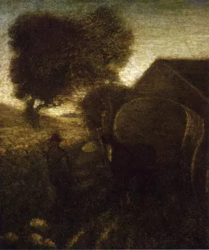 The Farmyard by Albert Pinkham Ryder - Oil Painting Reproduction