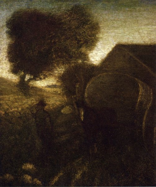 The Farmyard by Albert Pinkham Ryder - Hand-Painted Oil Painting Reproduction