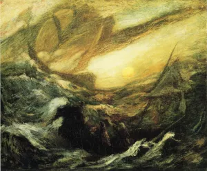 The Flying Dutchman by Albert Pinkham Ryder - Oil Painting Reproduction