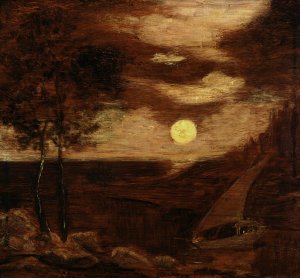 The Lovers' Boat by Albert Pinkham Ryder Oil Painting