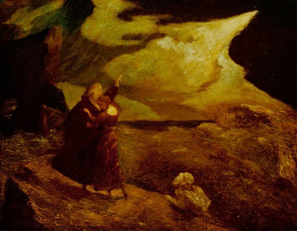 The Tempest  by Albert Pinkham Ryder - Hand-Painted Oil Painting Reproduction