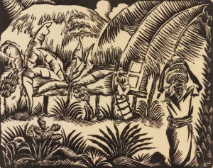 Inland, Porto Rico by Albert Potter Oil Painting